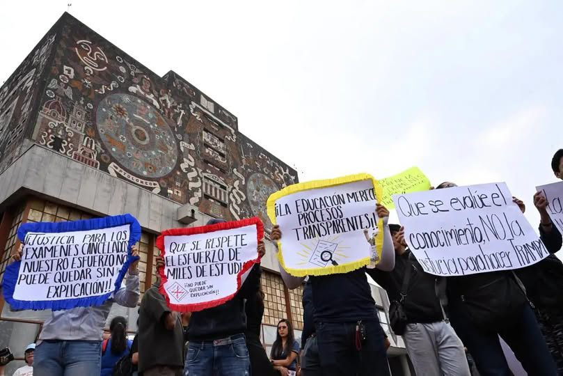 Coparmex llama a no comprometer la confianza en la UNAM por crisis en examen de admisión.