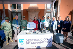 Histórico decomiso voluntario de armas en León; destruyen 131 armas entregadas por ciudadanos