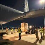 Defensa realiza el tercer vuelo logístico de Ayuda Humanitaria hacia Colombia.